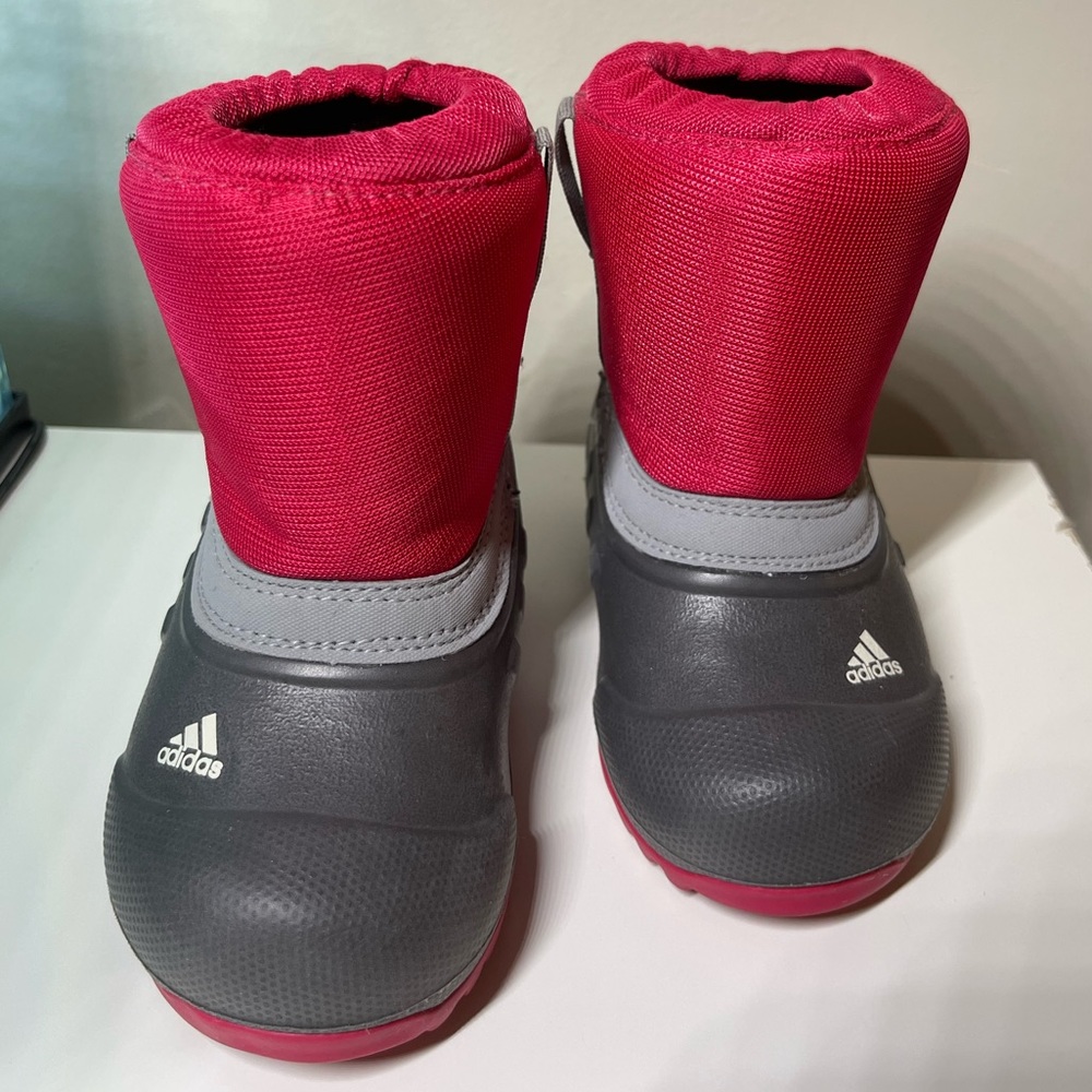 Adidas Outdoor Winterfun Primaloft Waterproof Boots Gray and Pink Girls G62878